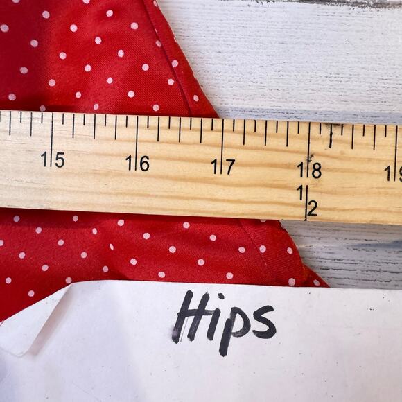 VTG Gunne Sax red polka dot Women dress size 1 retro romantic prom coquette gala - Picture 7 of 14